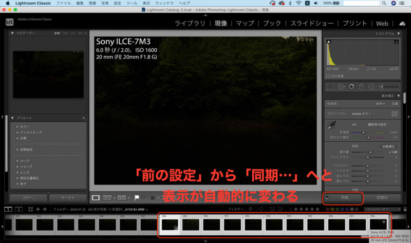LightroomとPhotoshopの比較明合成で印象的なホタル・星景写真作成
